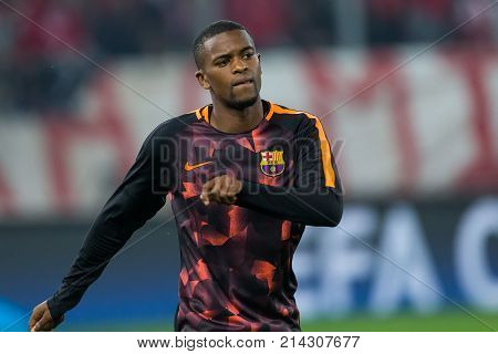 Uefa Champions League Game Between Olympiacos Vs Fc Barcelona