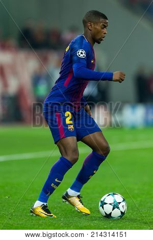 Uefa Champions League Game Between Olympiacos Vs Fc Barcelona