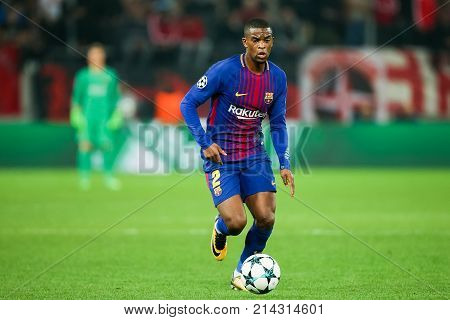 Uefa Champions League Game Between Olympiacos Vs Fc Barcelona