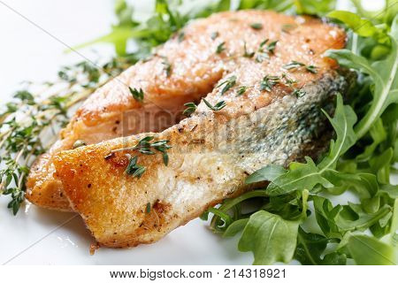 Roasted Atlantic Salmon .