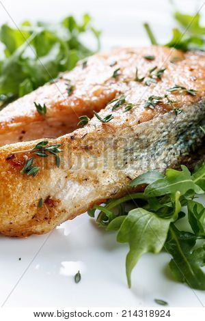 Roasted Atlantic Salmon .