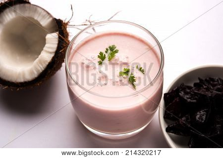 Solkadhi or sol kadhi, A famous drink from Goa or Maharashtra`s Konkan region