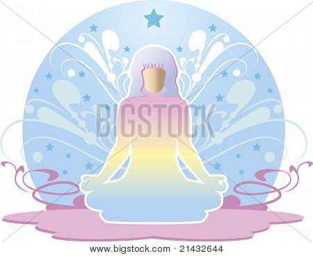 Kvinde meditere