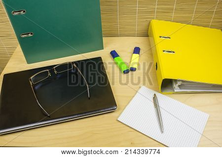 Desk In The Office.