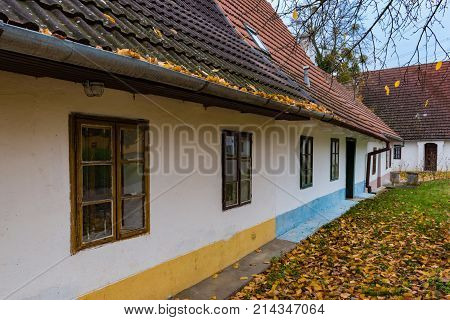 Colorful Old Anabaptist Houses In Velke Levare (slovakia)