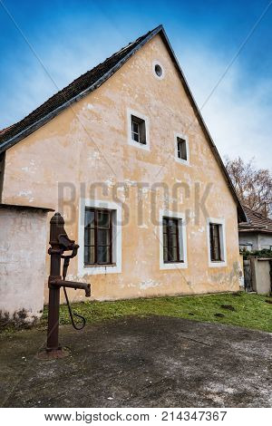 Colorful Old Anabaptist House In Velke Levare (slovakia)