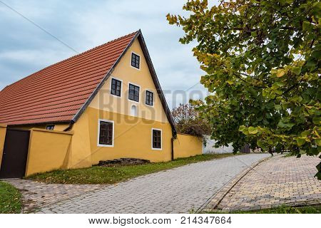 Colorful Old Anabaptist House In Velke Levare (slovakia)