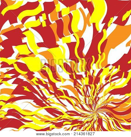 Bright Red and Orange Fire Abstract Background, Flame Pattern, Stylized Fire, Fire Sign Background, Sunlight Abstract Orange Wave Background