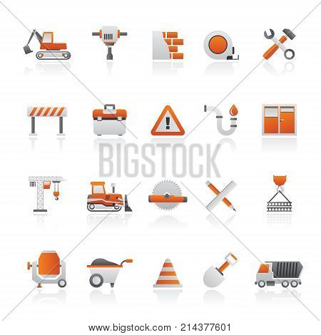 Building and Construction icons  - vector icon set