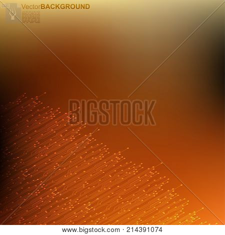 abstract vector circuit board background illustration. Technology or network background design