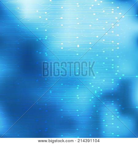 abstract vector circuit board background illustration. Technology or network background design