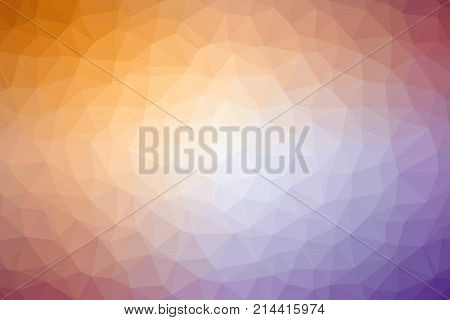 Triangle mosaic low polygonal abstract background. Illustration. Colorful polygon gradient futuristic horizontal pattern.