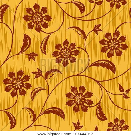 Blommor sömlös vektor upprepa mönster
