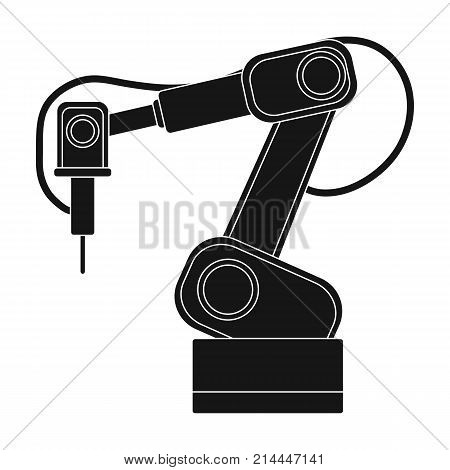 Machine, single icon in black style.Machine, vector symbol stock illustration .