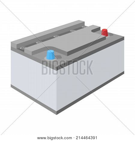 Battery car single icon in cartoon style for design.Car maintenance station vector symbol stock illustration .