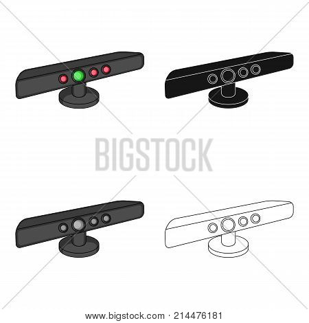 Digital TV set-top box single icon in cartoon, black, outline style for design.Car maintenance station vector symbol stock  illustration.