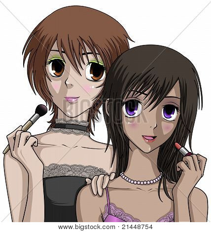 Two Girls - no background