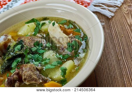 Serbian Lamb Vegetable Soup