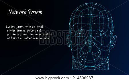 Abstract Background With Dots Array And Lines. Connection Structure. Geometric Modern Technology Con