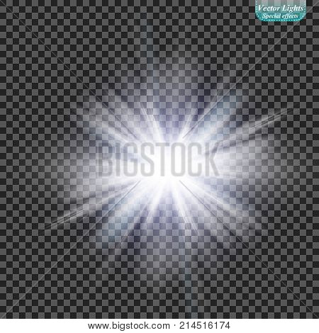 The Sun's Light Effect. Sun Rays