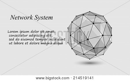 3D Geometric Vector Background For Business Or Science Presentation.