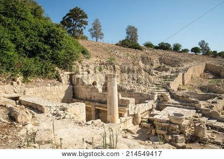 Ancient Amathus city site in Limassol Cyprus