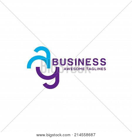 AY letter logo design vector illustration template, A letter logo vector, letter A and Y logo vector, creative Letter AY letter logo