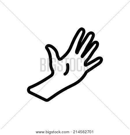 Arm line icon. High quality black outline logo for web site design and mobile apps. Vector illustration on a white background.