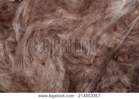 The texture of mineral wool for insulating the walls Insulation for the roof and walls of the house mineral wool