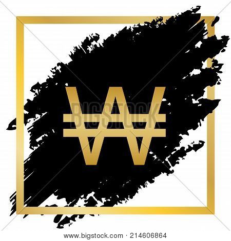 Won Sign. Vector. Vector & Photo (Free Trial) | Bigstock