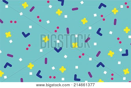 Abstract pattern shape retro background vector wallpaper