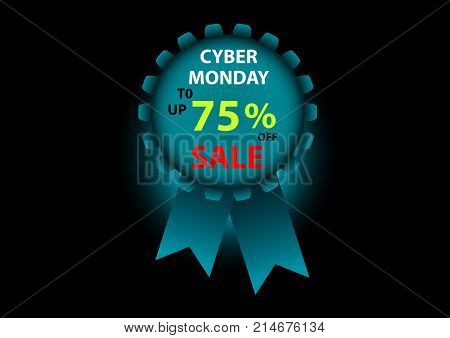 Cyber Monday sale award banner promotion design