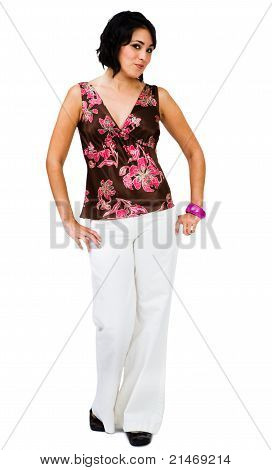 Mixedrace donna in posa