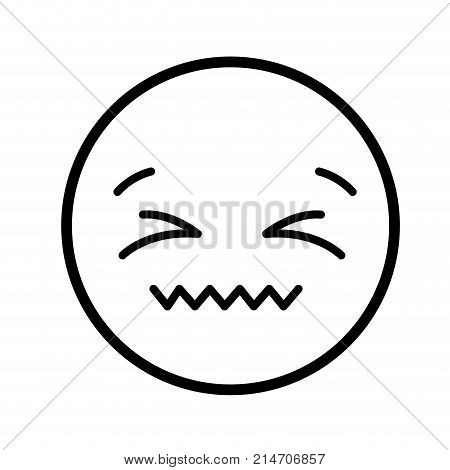 Cartoon face emoticon caricature and character theme Isolated design Vector illustration