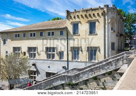 Old house in town Pont- Saint-Esprit France