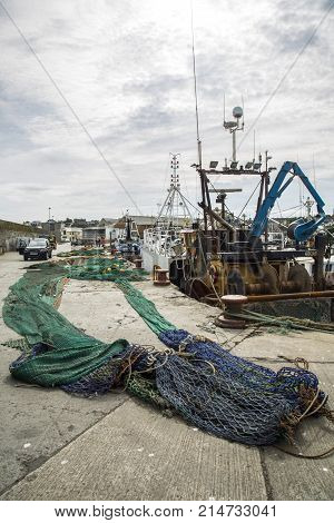 Ardglass Co.Down North Ireland - 14th July 2017 - Ardgass harbour is a Major fishing port in North Ireland