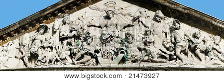 Tympanum of Royal Palace in Amsterdam XXL