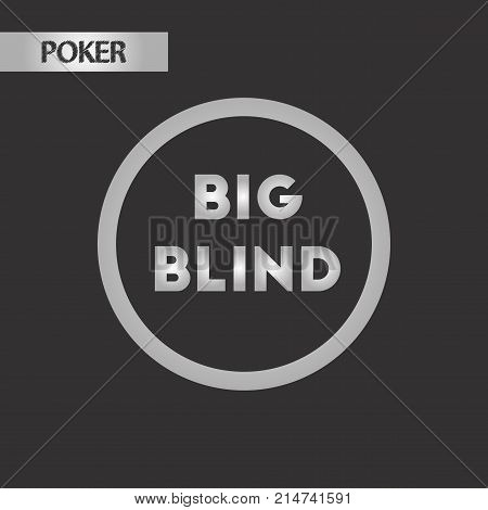 black and white style poker big blind