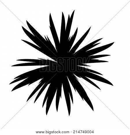 Black and White Flowers Silhouette, Spring and Valentines Day, Abstract Imprints Silhouettes of Meadow Chamomiles Artwork for Textiles, Fabrics