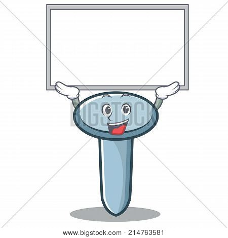 Up board nail character cartoon style vector illustration