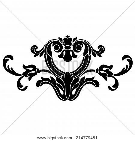 Black vintage ornament, baroque ornament, scroll ornament, engraving ornament, border ornament, floral ornament, retro pattern, antique pattern, style acanthus pattern, foliage pattern, swirl pattern decorative pattern, filigree pattern. vector