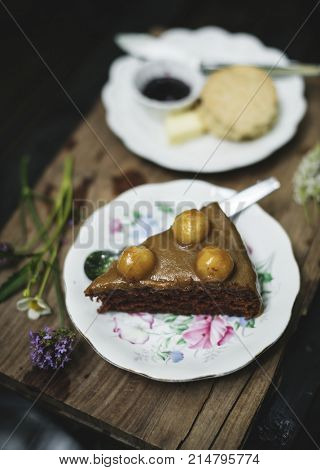 Plates of dessert&nbsp;