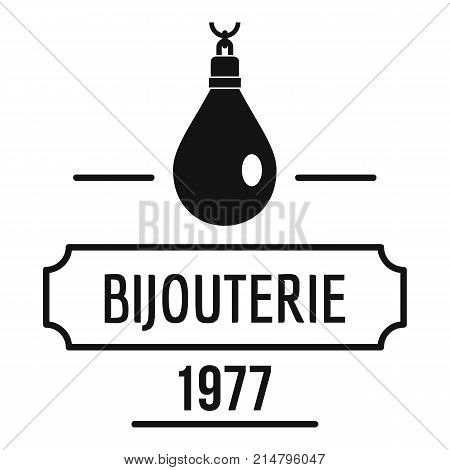 Bijouterie logo. Simple illustration of bijouterie vector logo for web