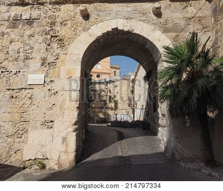 Casteddu (meaning Castle Quarter) In Cagliari