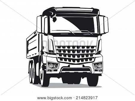 Commercial transport illustration for your projects .