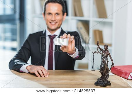 Lawyer With Visit Card