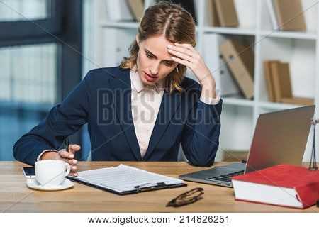 Tired Lawyer At Workplace