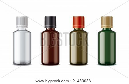 Medicine bottles mockup detailed illustration for your projects