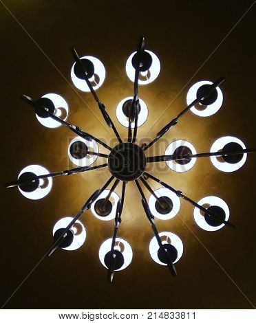 chandelier photography with different angle (downward) mobile photography