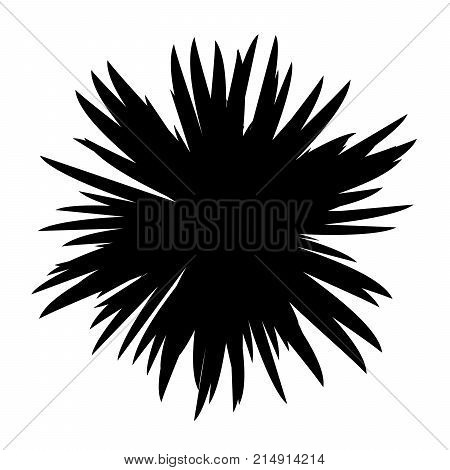 Black and White Flowers Silhouette, Spring and Valentines Day, Abstract Imprints Silhouettes of Meadow Chamomiles Artwork for Textiles, Fabrics